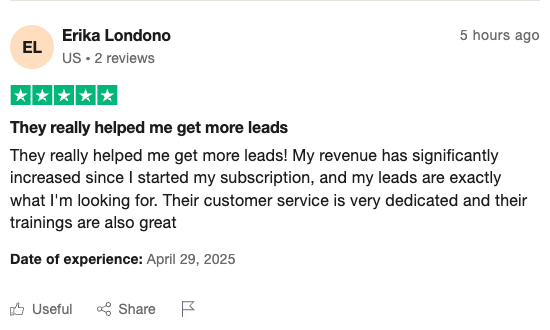 GigRadar customer review
